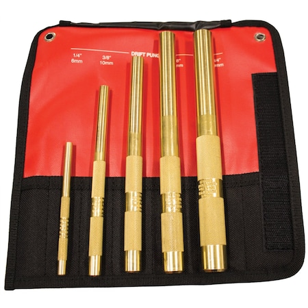 Mayhew 5PC BRASS DRIFT PUNCH SET MAY67003